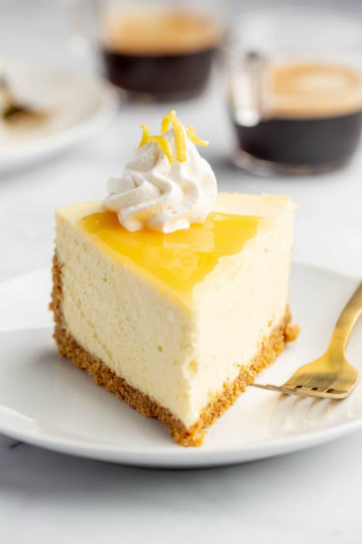 Citronový cheesecake