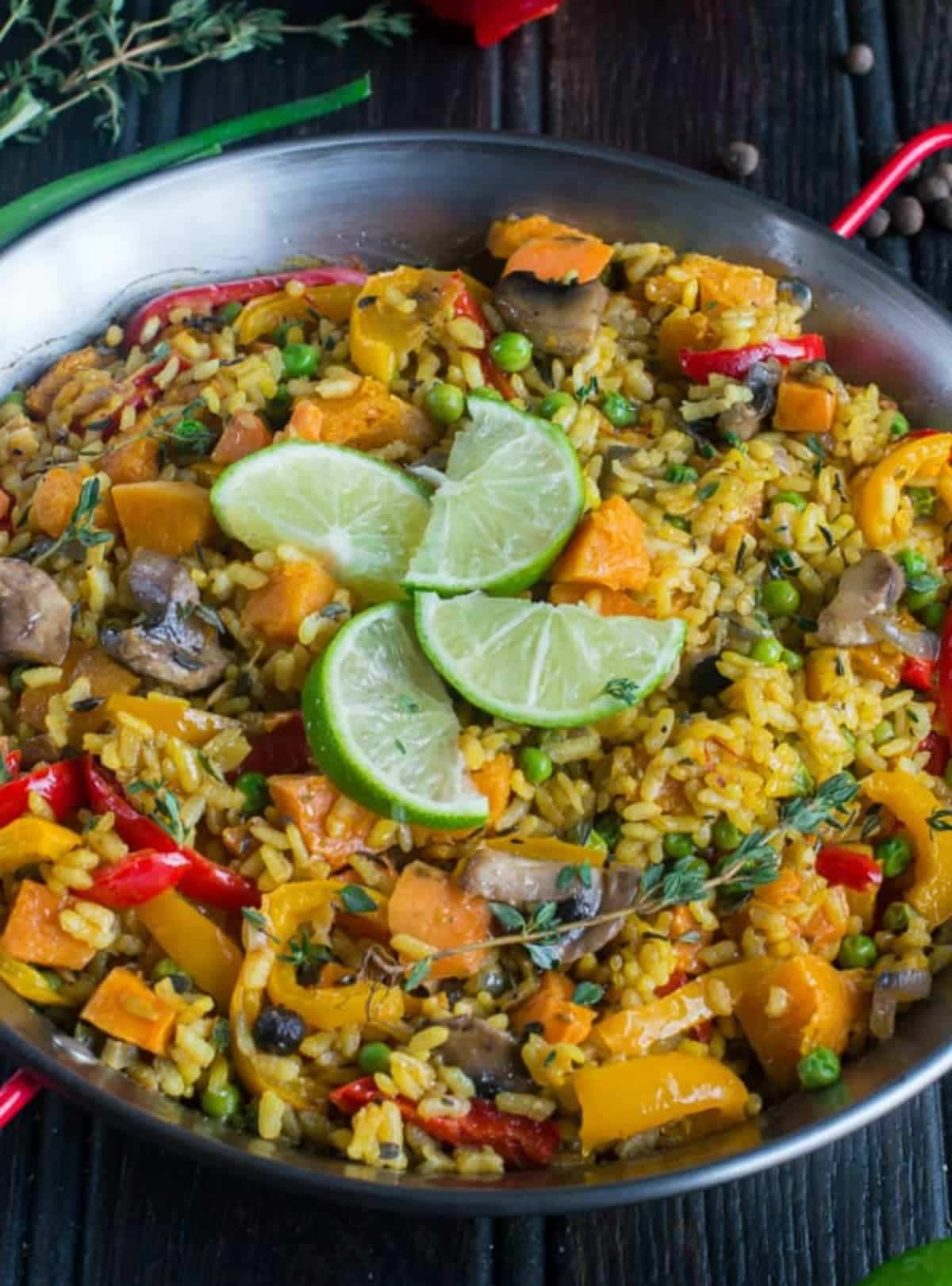 Mexická vegetariánská paella